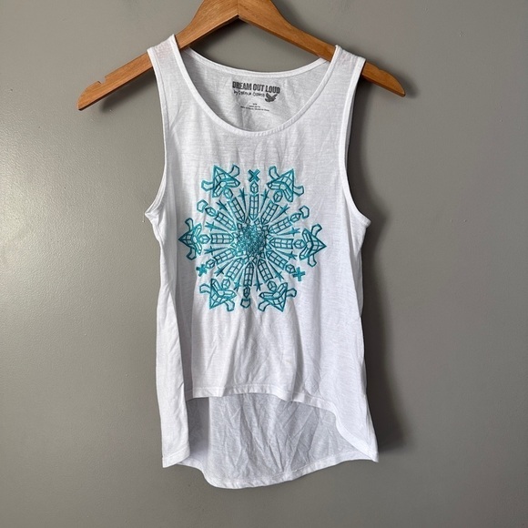 Dream out loud embroidered tank top - Picture 1 of 5